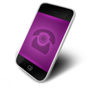 phone, purple